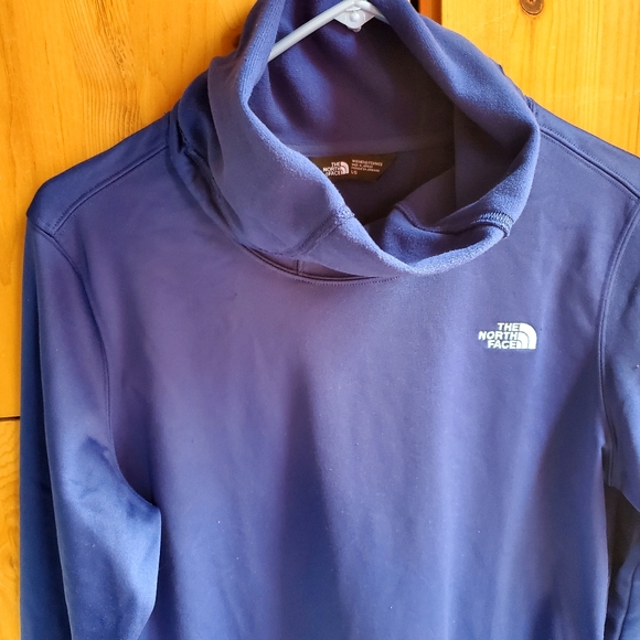 The North Face Women's Blue Fleece Turtle Neck Top size Large - Picture 4 of 7
